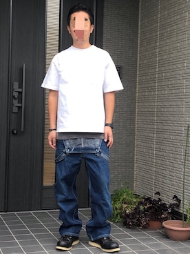 「Big John（ビッグジョン）のアイテム」を使った、168さん（メンズ・170cm）の春コーディネート