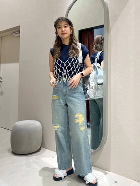 「アイテム（その他トップス）」を使った、アヤミさん（レディース・171cm・20代）の夏コーディネート