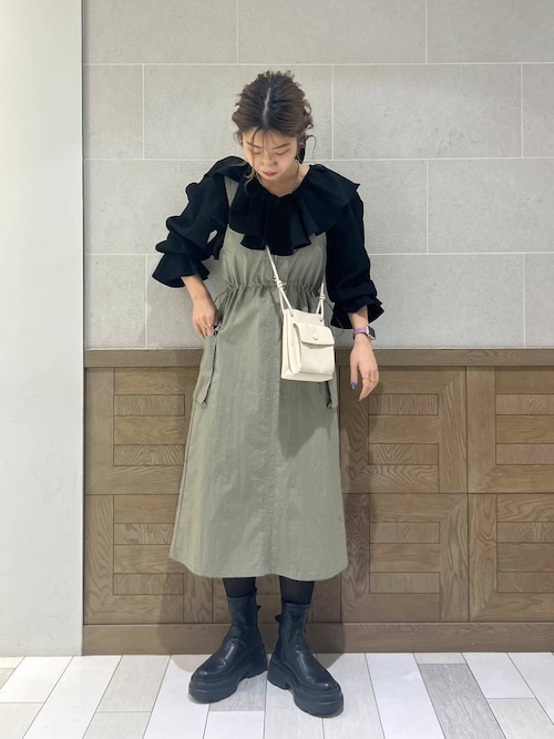 【未使用品】　ローリーズファーム　クロシェライクボレロSS カーディガン PAGEBOY（ページボーイ）の「バイカラークロシェライク