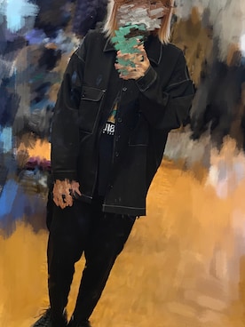 「UNION STATION（ユニオンステーション）のアイテム（シャツ/ブラウス）」を使った、茉紘さん（レディース・159cm）の冬コーディネート