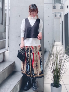 「DOUBLE STANDARD CLOTHING（ダブルスタンダードクロージング）のアイテム」を使った、acoさん（レディース・158cm）の春コーディネート