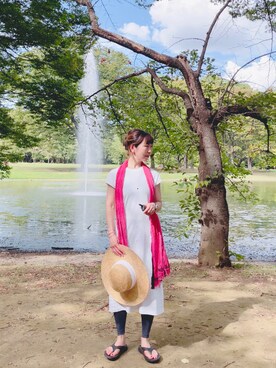 「oofos」｜acoさん（レディース・158cm）の夏コーディネート