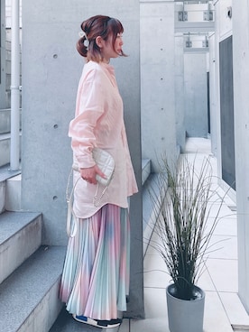 「アイテム（ピアス（片耳用））」を使った、acoさん（レディース・158cm）の冬コーディネート