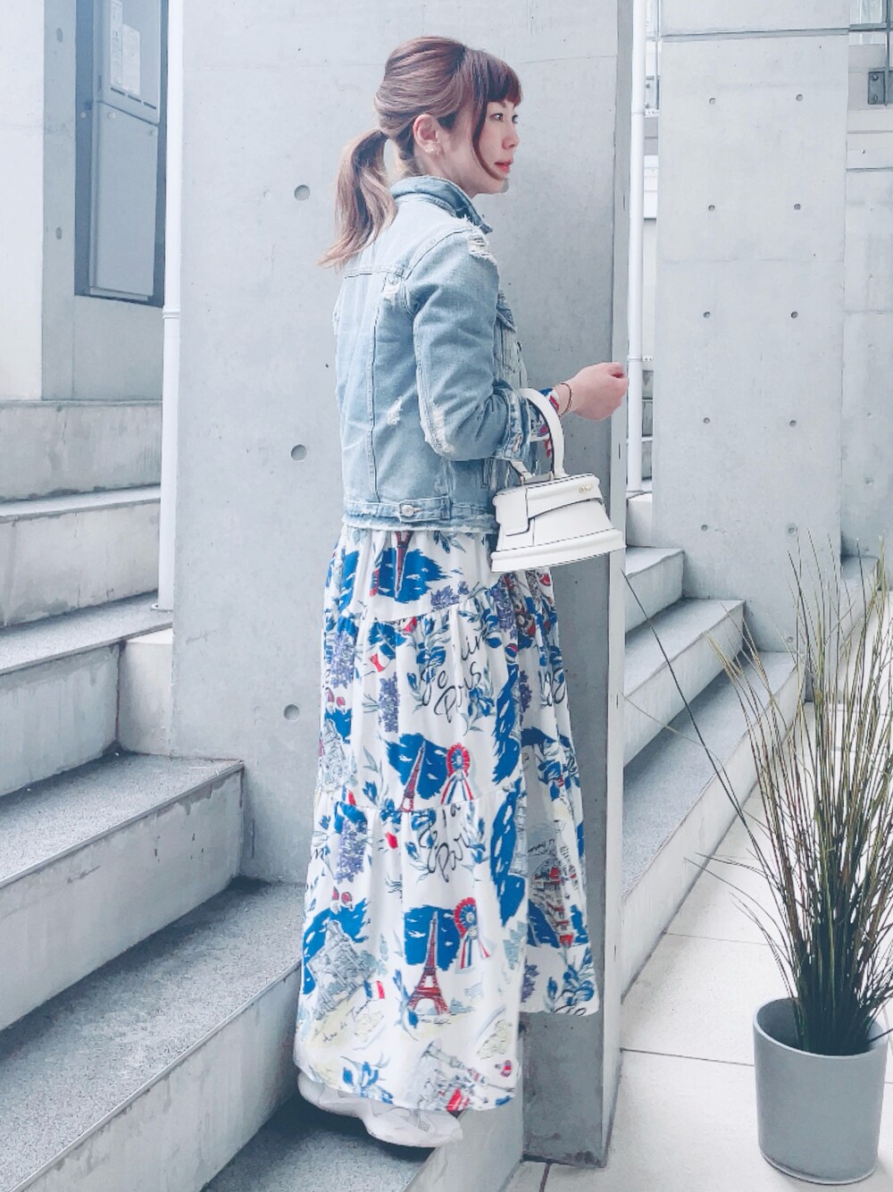 デニムジャケット zara デニムワンピース 2024 ZARAのデニムジャケット 