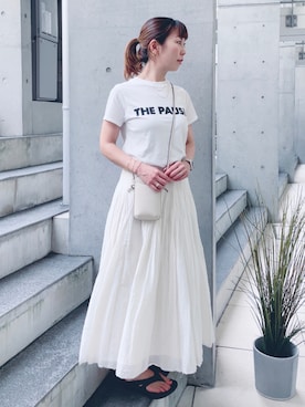 「pinacoteca（ピナコテーカ）のアイテム」を使った、acoさん（レディース・158cm）の夏コーディネート