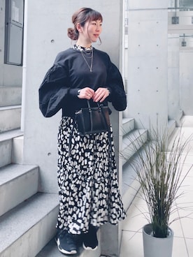 「manana suerte（マニャーナスエルテ）のアイテム」を使った、acoさん（レディース・158cm）の冬コーディネート