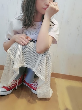 Tomoさん(レディース・158cm)の夏コーディネート