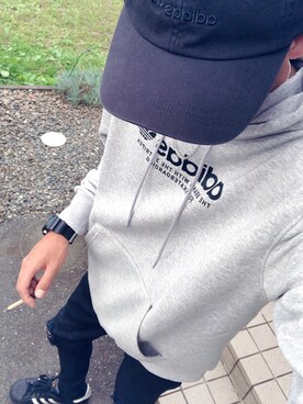 Adidas アディダス のパーカー グレー系 を使ったメンズ人気ファッションコーディネート Wear