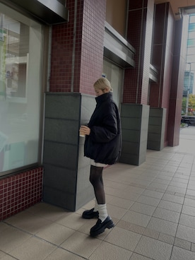 「アイテム（レッグウェア）」を使った、ｶｿﾝさん（レディース・157cm・20代）の秋コーディネート