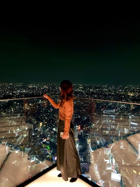 「渋谷スカイ」｜Suさん（レディース・154cm）の秋コーディネート