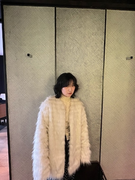 「毛糸」｜FINGERSさん（レディース・160cm）の冬コーディネート