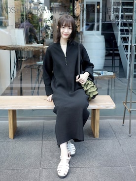 「アイテム（ハンドバッグ、グリーン系）」を使った、〰️さん（レディース・161cm）の秋コーディネート