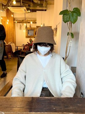 「UNIQLO（ユニクロ）のアイテム（帽子）」を使った、〰️さん（レディース・162cm）の春コーディネート