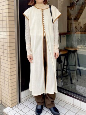 「春服デビュー宣言」｜「アイテム（その他トップス）」を使った、〰️さん（レディース・160cm）の春コーディネート