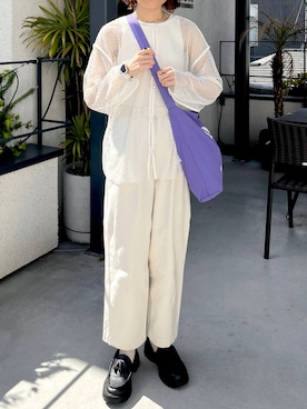 「forksy.（フォルクシー）の【forksy.】厚底トラックソールローファー/コイン＆タッセルローファー（ローファー）」を使った、〰️さん（レディース・160cm）の春コーディネート