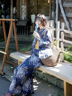 「アイテム（水着/着物・浴衣）」を使った、〰️さん（レディース・162cm）の夏コーディネート