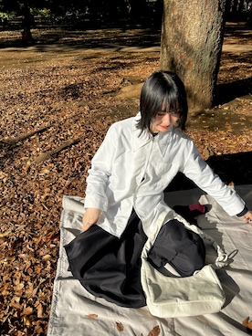 「YUNS（ユンス）のアイテム」を使った、〰️さん（レディース・162cm）の冬コーディネート