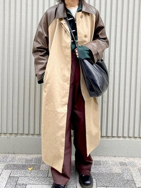 「YUNS（ユンス）のアイテム」を使った、〰️さん（レディース・160cm）の冬コーディネート