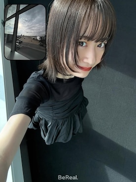 「black」｜〰️さん（レディース・162cm）の秋コーディネート