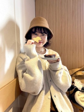 「UNIQLO（ユニクロ）のアイテム（帽子）」を使った、〰️さん（レディース・160cm）の春コーディネート