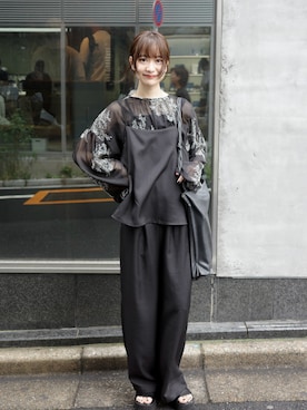 「アイテム（オールインワン・サロペット）」を使った、〰️さん（レディース・161cm）の冬コーディネート