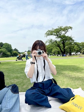 「ピクニック」｜「アイテム（その他）」を使った、〰️さん（レディース・160cm）の夏コーディネート