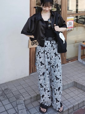 「beautiful people（ビューティフルピープル）のアイテム（トートバッグ）」を使った、〰️さん（レディース・162cm）の秋コーディネート