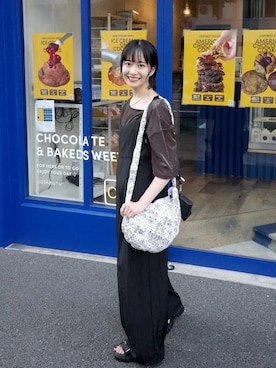 「アイテム（オールインワン・サロペット）」を使った、〰️さん（レディース・162cm）の秋コーディネート