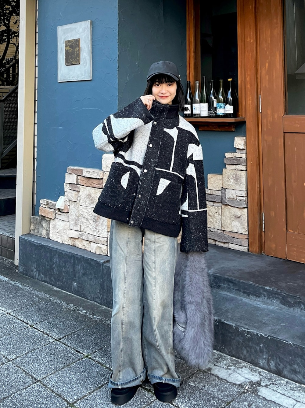 ジャケット・アウター Knuth Marf accent pattern knit jacket Knuth Marf - accent pattern knit jacket(unisex) / アクセント