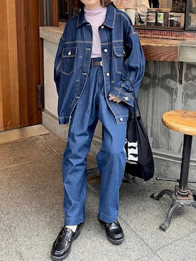 「春服デビュー宣言」｜「アイテム（モカシン/デッキシューズ）」を使った、〰️さん（レディース・160cm）の春コーディネート