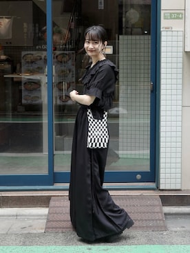 「LASTFRAME（ラストフレーム）のアイテム」を使った、〰️さん（レディース・162cm）の秋コーディネート