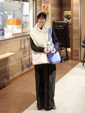 「VARZAR（バザール）のアイテム（帽子）」を使った、〰️さん（レディース・161cm）の春コーディネート