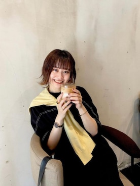 「andme（アンドミー）のアイテム（ワンピース/ドレス）」を使った、〰️さん（レディース・160cm）の秋コーディネート