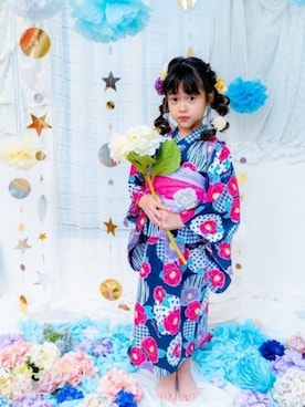 「アイテム（水着/着物・浴衣）」を使った、as-pさん（キッズ・110cm）の夏コーディネート
