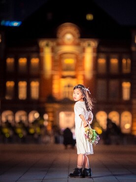 白ワンピース のキッズ人気ファッションコーディネート Wear