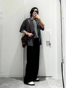 「アイテム（ショルダーバッグ）」を使った、ショゴさん（メンズ・174cm）の夏コーディネート