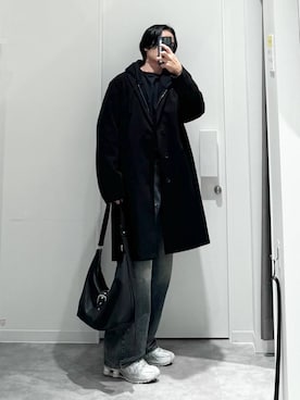 「アイテム（チェスターコート）」を使った、ショゴさん（メンズ・174cm）の秋コーディネート