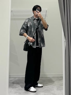 「LAKOLE（ラコレ）のアイテム（Tシャツ/カットソー）」を使った、ショゴさん（メンズ・174cm）の夏コーディネート