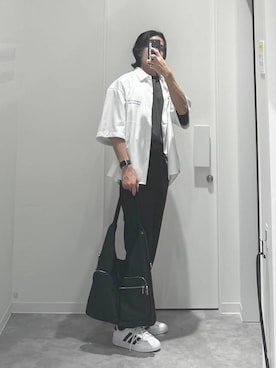 「アイテム（トートバッグ）」を使った、ショゴさん（メンズ・174cm・20代）の夏コーディネート