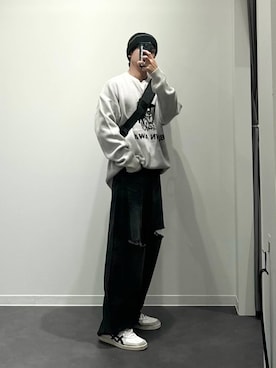「LAKOLE（ラコレ）のアイテム（ニットキャップ/ビーニー）」を使った、ショゴさん（メンズ・174cm）の秋コーディネート