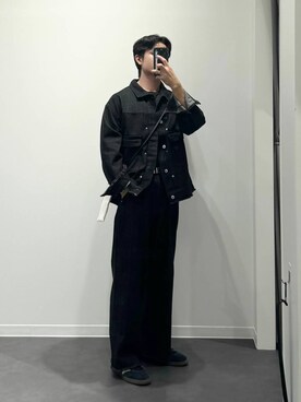 「LAKOLE（ラコレ）のアイテム（デニムジャケット）」を使った、ショゴさん（メンズ・174cm）の秋コーディネート