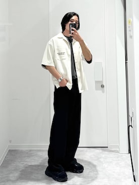 「LAKOLE（ラコレ）のアイテム（サンダル）」を使った、ショゴさん（メンズ・174cm）の夏コーディネート