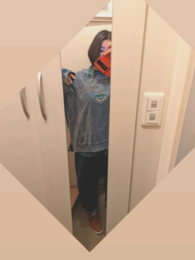 「one way（ワンウェイ）のアイテム（スウェット）」を使った、まなおさん（レディース・162cm）の冬コーディネート