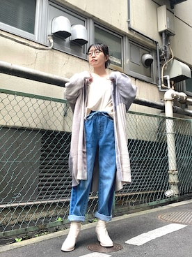 「OSMOSIS（オズモーシス）のアイテム」を使った、MIKIさん（レディース・158cm）の秋コーディネート