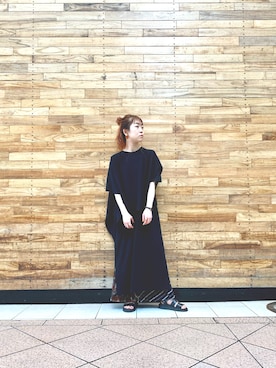 「OSMOSIS（オズモーシス）のアイテム（ワンピース/ドレス）」を使った、MIKIさん（レディース・158cm）の夏コーディネート