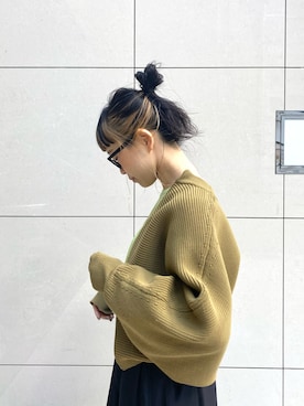 「OSMOSIS（オズモーシス）のアイテム」を使った、MIKIさん（レディース・158cm）の冬コーディネート