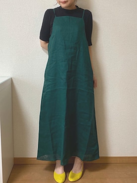 「みどり」｜「アイテム（ワンピース/ドレス）」を使った、𝕂𝕒𝕋（きゃっと）さん（レディース・150cm）の夏コーディネート