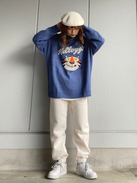 Mikuriさんの（KANGOL | カンゴール）を使ったコーディネート