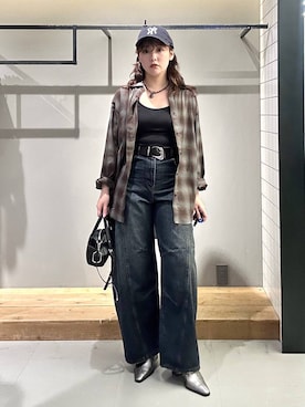 「PAGEBOY（ページボーイ）のハートマンテルネックレス3（ネックレス）」を使った、ハオさん（レディース・158cm）の秋コーディネート