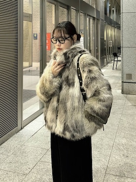 「アイテム（ブルゾン）」を使った、ハオさん（レディース・158cm・20代）の秋コーディネート